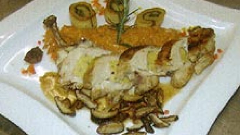 Steirisches Maishuhn - Supreme gefüllt mit Trüffelpolenta