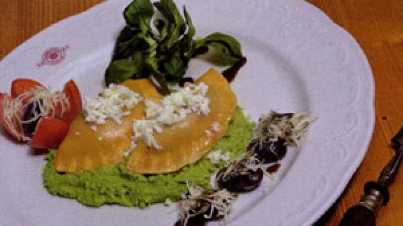 Schafkäse-Käferbohnen Ravioli
 